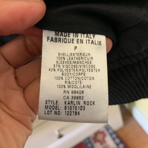 Theory leather jacket size P - Picture 8 of 9